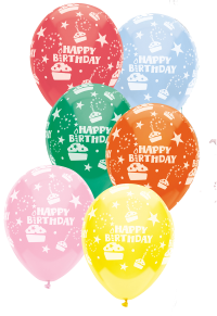 Balão Happy Birthday Latex (und)