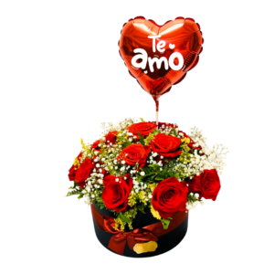 Caixa Florida Red com Balão