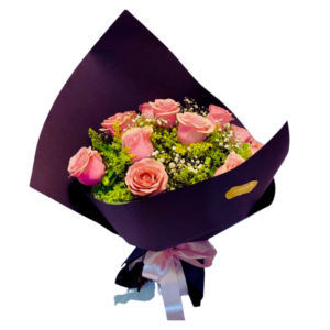 Buquê de rosas cor de rosa Esplendor Pink Contraste