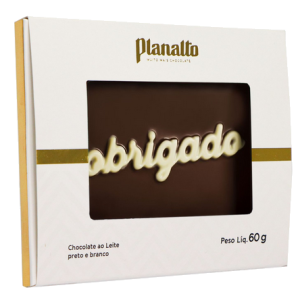 Placa de Chocolate 60g "Obrigado"