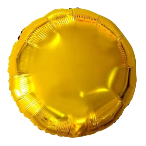 Balão Redondo Dourado 9" 🎨
