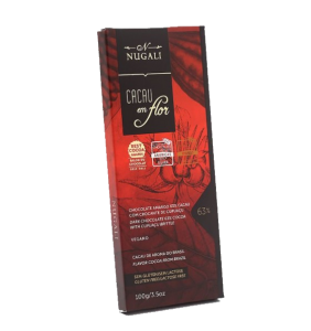 Chocolate Premium Cacau em Flor 63% com Crocante de Cupuaçu 100g