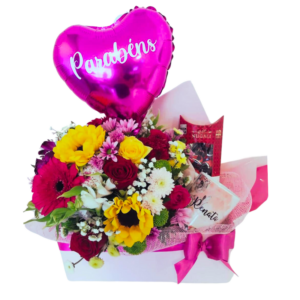 Box Parabéns Florido