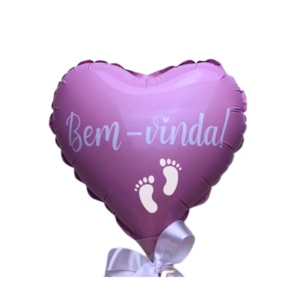 Balão personalizado Coração Rosa / Rose