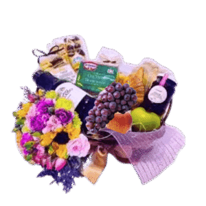 Cesta de Chá com Flores
