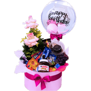 Box Happy Birthday Pink