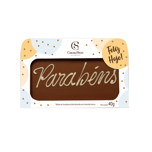 Placa de Chocolate "Parabéns"