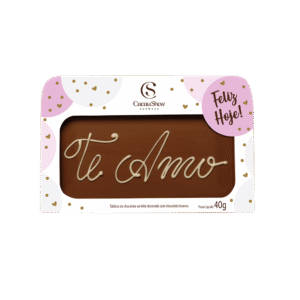 Placa de Chocolate "Te Amo"