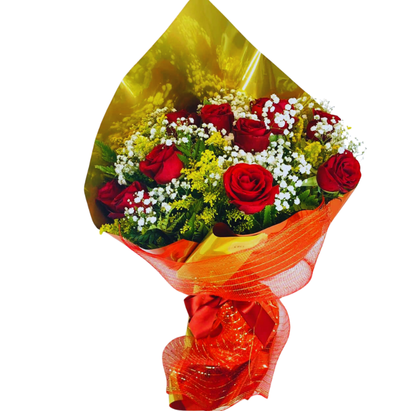 Buque Rosas vermelhas 8 rosas