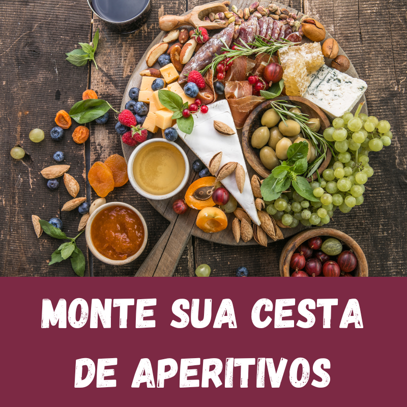 Monte sua Cesta de Bebidas e Aperitivos