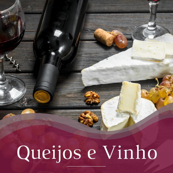 Monte sua Cesta de Queijos e Vinhos