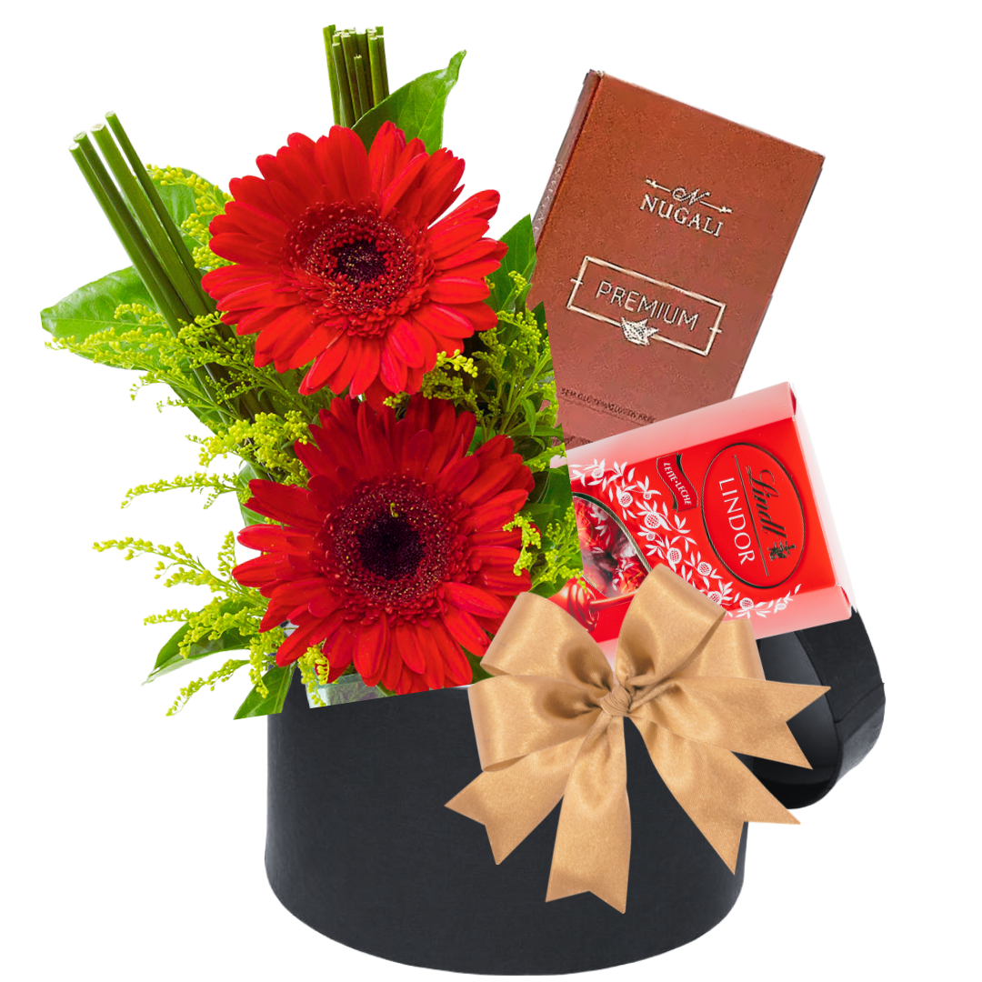 Caixa Oxford Flores e Chocolates