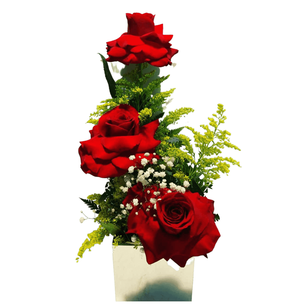 Arranjo Romântico de Rosas