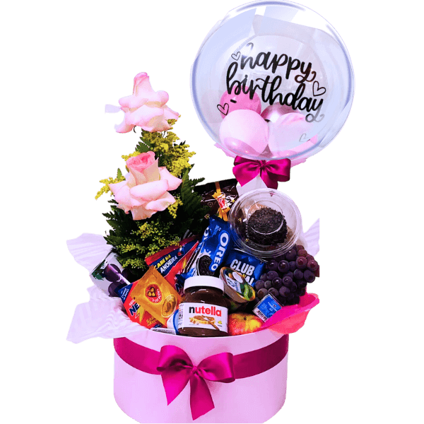 Box Happy Birthday Pink